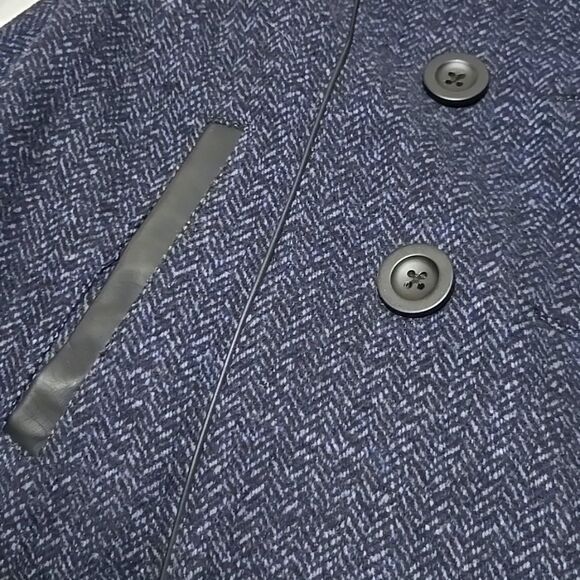 Croft & Barrow Navy and Black Pea Coat Small - Picture 6 of 6